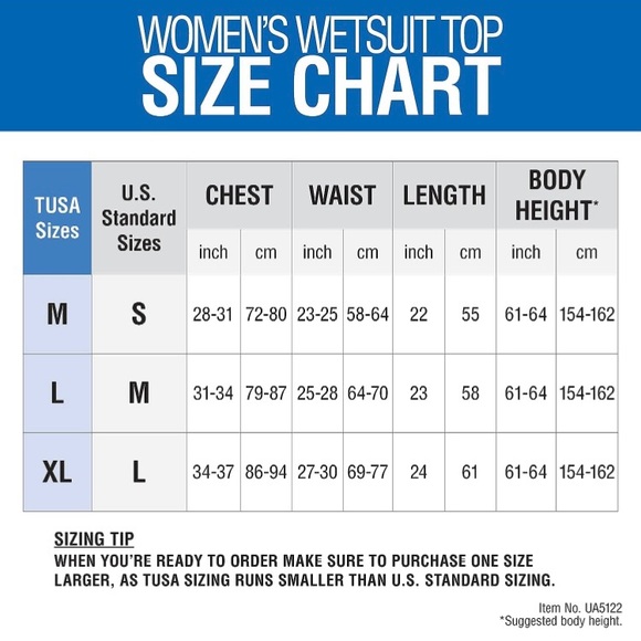 Women size medium 2mm Tusa Wetsuit Top - Picture 6 of 11
